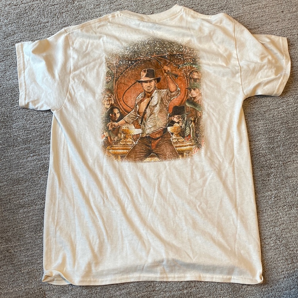 Indiana Jones 40th Anniversary Disney Collectible Rare Movie Film Tee Shirt Sz M